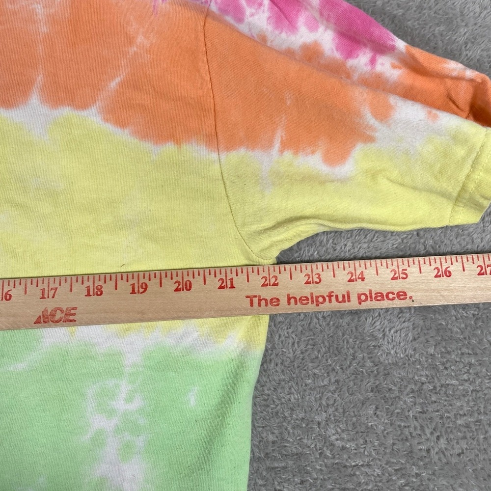 Woodstock Shirt Mens Large Rainbow Tie Dye Peace Music Love Liquid Blue Retro - Picture 11 of 12